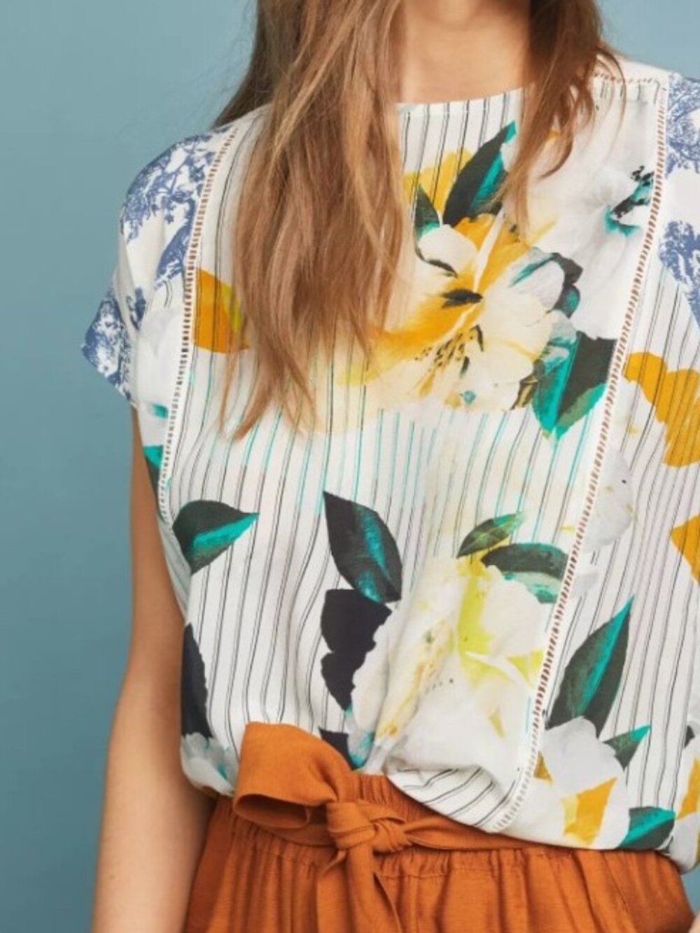 Maeve for Anthropologie Silk Blouse Size 6